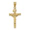 14K Yellow Gold INRI Crucifix Charm Pendant Jewelry 31mm x 9mm